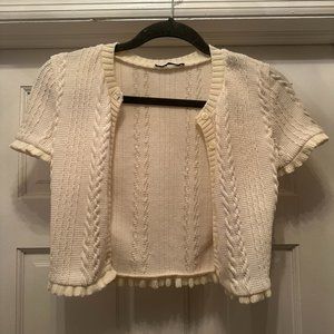 Zara short sleeve knit sweater top